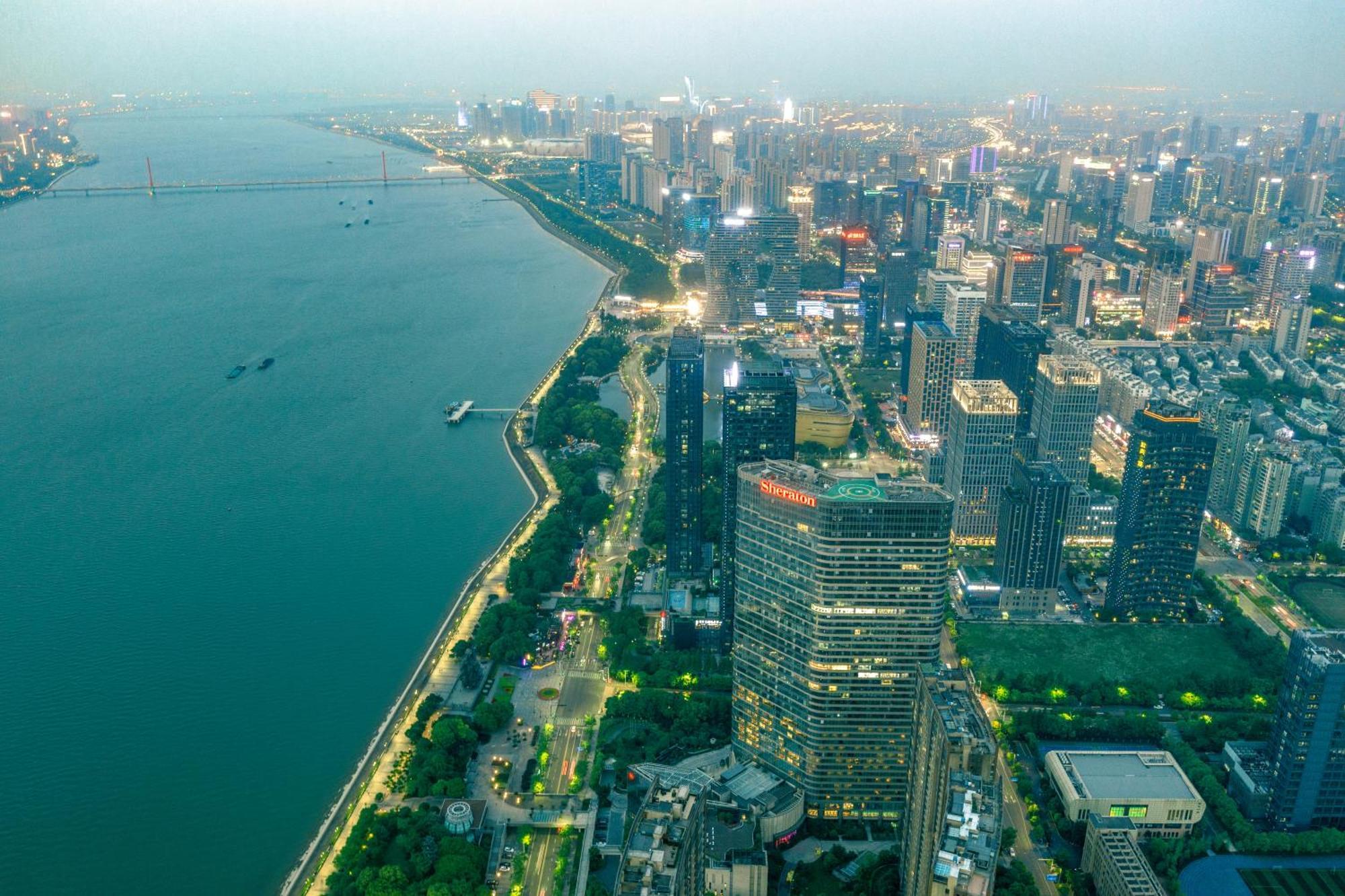 Sheraton Grand Hangzhou Binjiang Hotel Eksteriør bilde